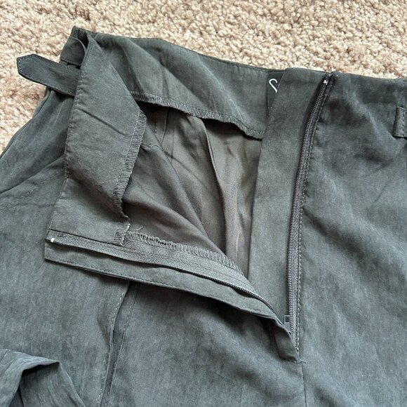 Windsor Charcoal Black Trendy Girl Wide-Leg Cargo Twill Pants NWT Size Small - Picture 7 of 10